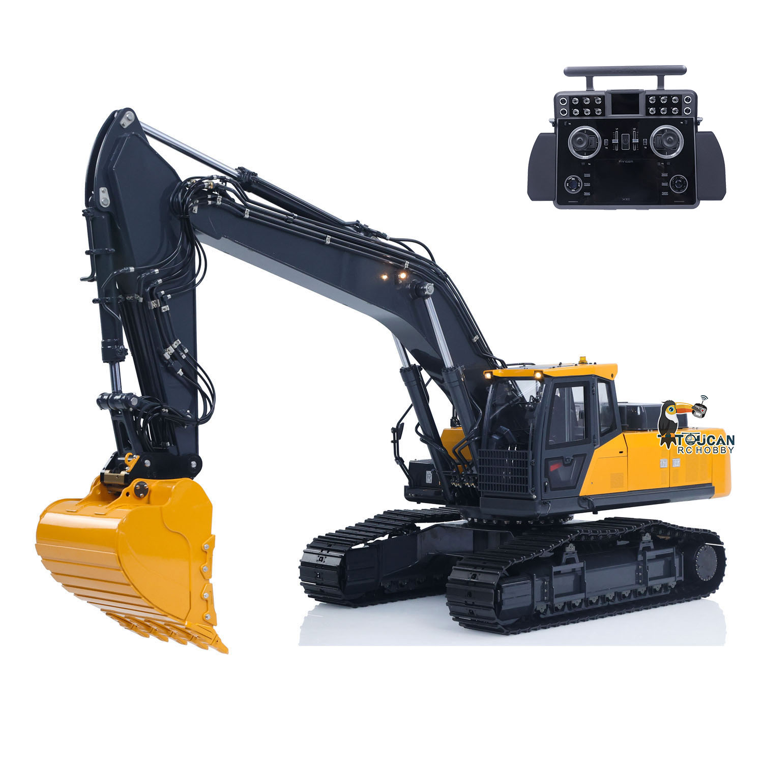 Rc Excavator Hobby - 1/14 Metalowy E400 SFROG Zdalnie Sterowany