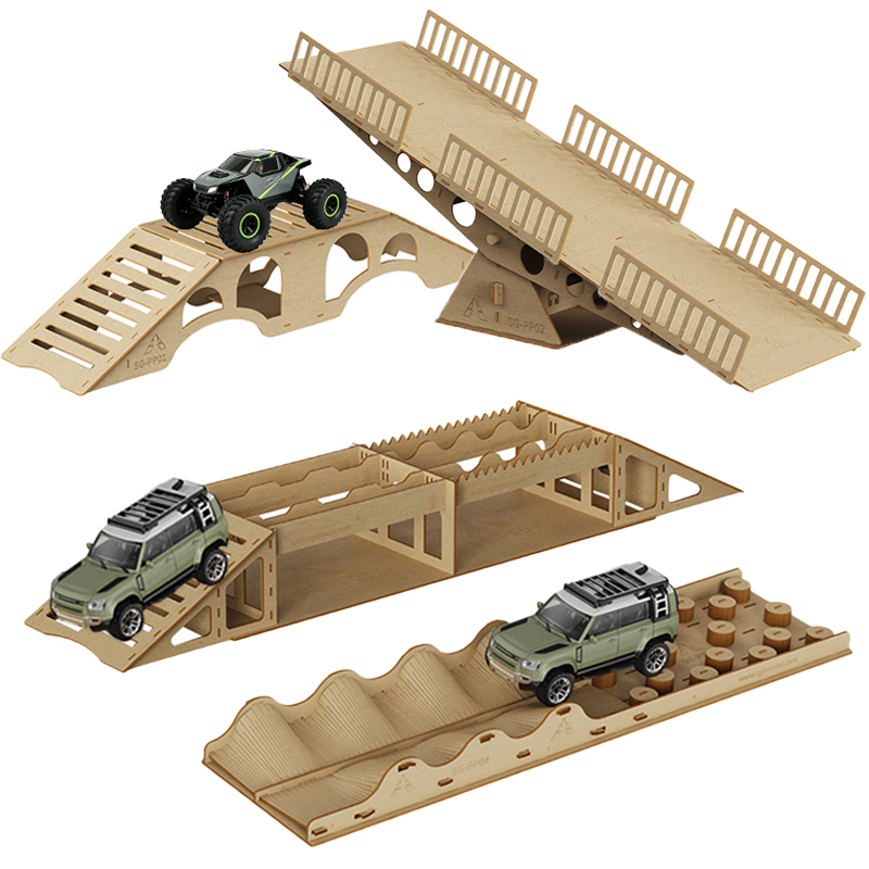 Rc Hobby World - Akcesoria Drewniana Imitacja Przeszkód Terenowych Odpowiednia