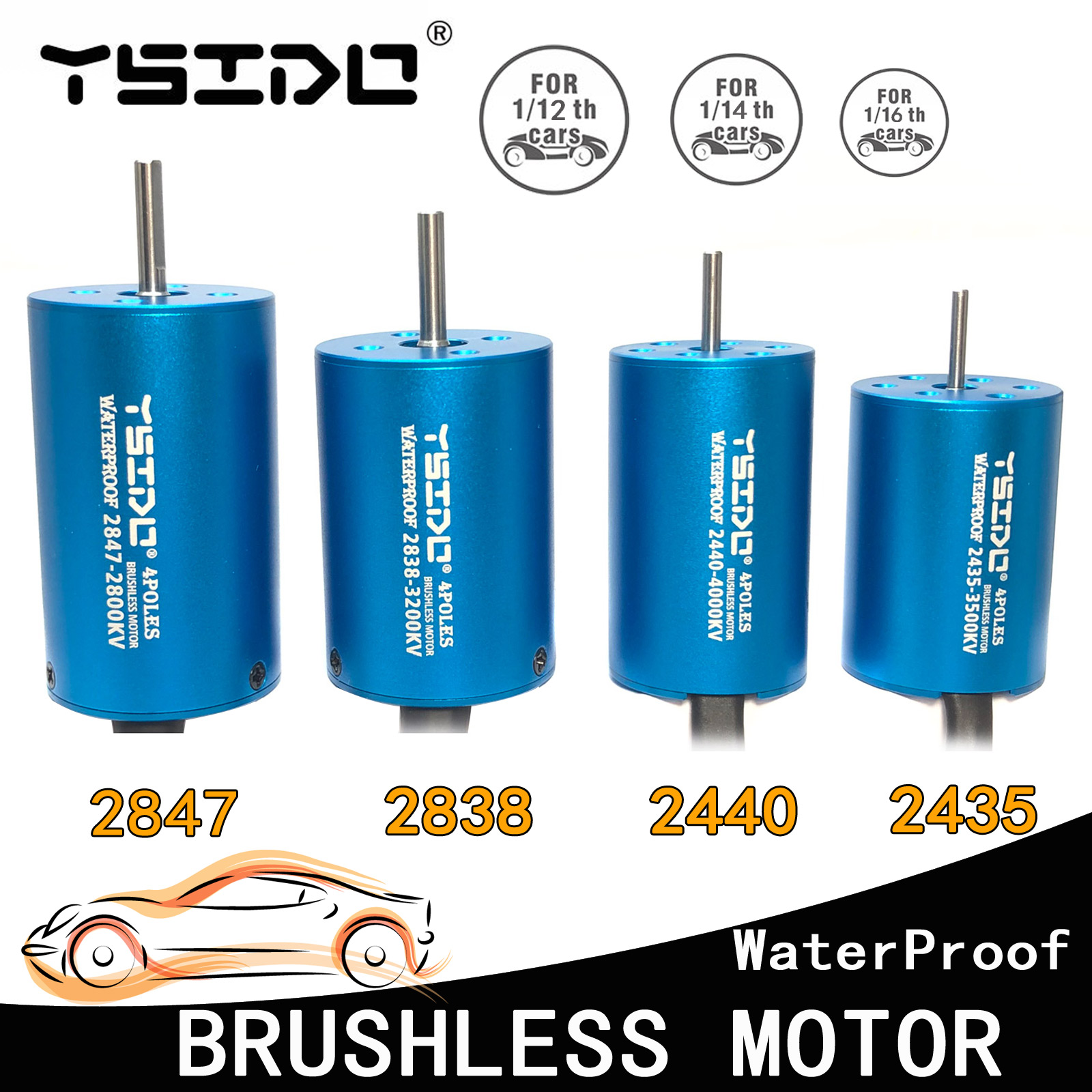 Rc Remo Hobby - YSIDO 2435 2440 2838 2847 bezszczotkowy