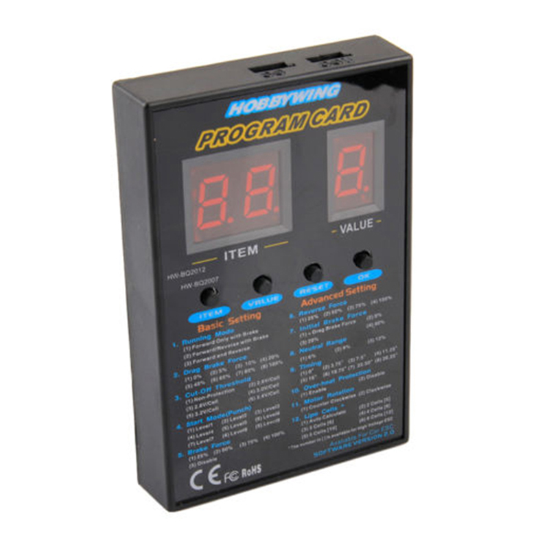 Rc Hobby World - Oryginalna karta programu Hobbywing ESC dla